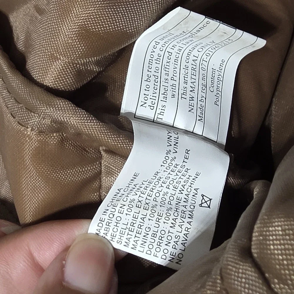 American Eagle Outfitters Tan Faux Leather Backpack Bag